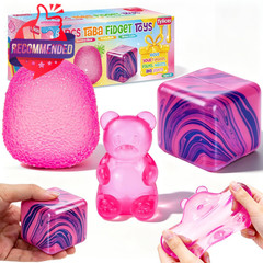 3pcs Taba Squishies Fidget Toys, Stress Balls For Kids And Adults, Squishies