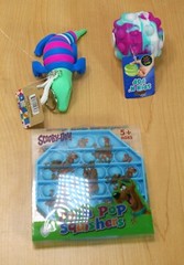 10- Assorted Lot of Sensory Toys, Looney Tunes Push-Pop, Fidget Toys, New w Tags