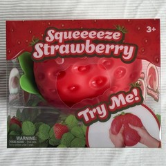 Sunny Days Jumbo Squeezy Strawberry Squishy Toy Stress Relief Toy TikTok VIRAL