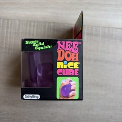 Nee Doh NiceCube Purple Big Ice Squish Squeeze Toy REGULAR SIZE Cube Fidget