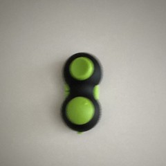 Black & Green Tactile Sensory Fidget Toy Push Button Handheld