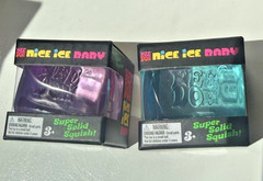 2-Pack NEW-IN BOX AUTHENTIC Needoh Squishy Nice Ice Baby Viral Cube PURPLE-BLUE
