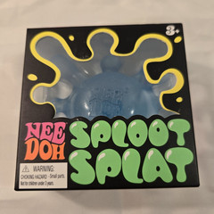 Nee Doh Sploot Splat Tactile Squeeze Toy, Blue, Age Level 4-7 Years