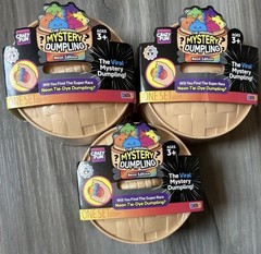 LOT of 3: NEON TIE-DYE EDITION Mystery Dumplings, RMS Crazy Fun Bun TikTok VIRAL