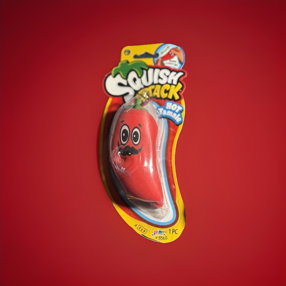 Jaru Toys Squish Attack Hit Tamale Chili Pepper Sensory/Fidget/Stress Relief Toy