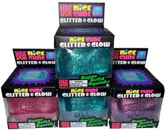 🔥NeeDoh Nice Cube Glitter and Glow Nee Doh Squishy authentic-volume promo🔥