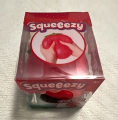 Squeezy Strawberry Tactile Squeeze Toy Red/Green Ages 3-4 & 4-7 571066