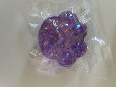 New Squishy Sensory Toy Glitter Squeezy Sparkle Sugar Pet Paw Print assorted