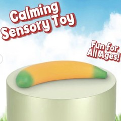 Squeeezy Sunny Days Squishy Banana Large Stress Relief Toy viral BRAND NEW