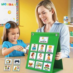 Visual Schedule Chart for Kids – Daily Routine & Autism Learning Tool Green