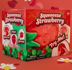 🔥 RARE Sunny Days Jumbo Squeezy Strawberry Squishy Toy Stress RELIEF Fidget 🆕️