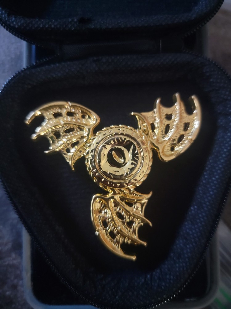 Herse Dragon Eye Golden Fidget Spinner with Storage Case