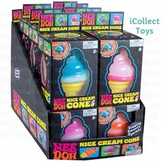 NeeDoh Nice Cream Cone VIRAL Squishy Nee Doh [x1 RANDOM COLOR] AUTHENTIC