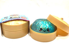 Squishy Bun Large RARE LIGHT UP Rainbow Mystery One Set Glitter Toy blue