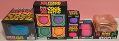 Needoh Nee Doh Lot of 5 Bundle Set Super Teenie Fuzz Ball Cats Nice Berg Swirl