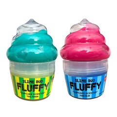 J’adore Slime Duo Fluffy Cupcake Scented BUNDLE of 2 Sensory Fidget Toy Slime