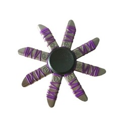 8 Arms Pretty Purple Metal Fidget Spinner Japanese Kids Hand Spinning Toy XMAS