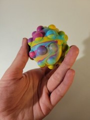 1pcs Antistress Cube Rainbow Ball Decompression Squeeze Elastic Ball New