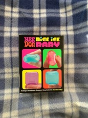 NeeDoh Nice Ice Baby 4 pack, Set of Four Nee Doh Mini Nice Cube IN HAND