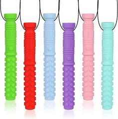 Seeway Mace Chew Necklace for Sensory Kids, Silicone Autism Chew Toys, Oral Moto