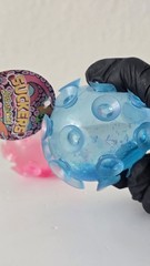 Lot 3 Suckers Suction Cup Balls Fidget Toy Glitter Stress Ball Sticks to Walls