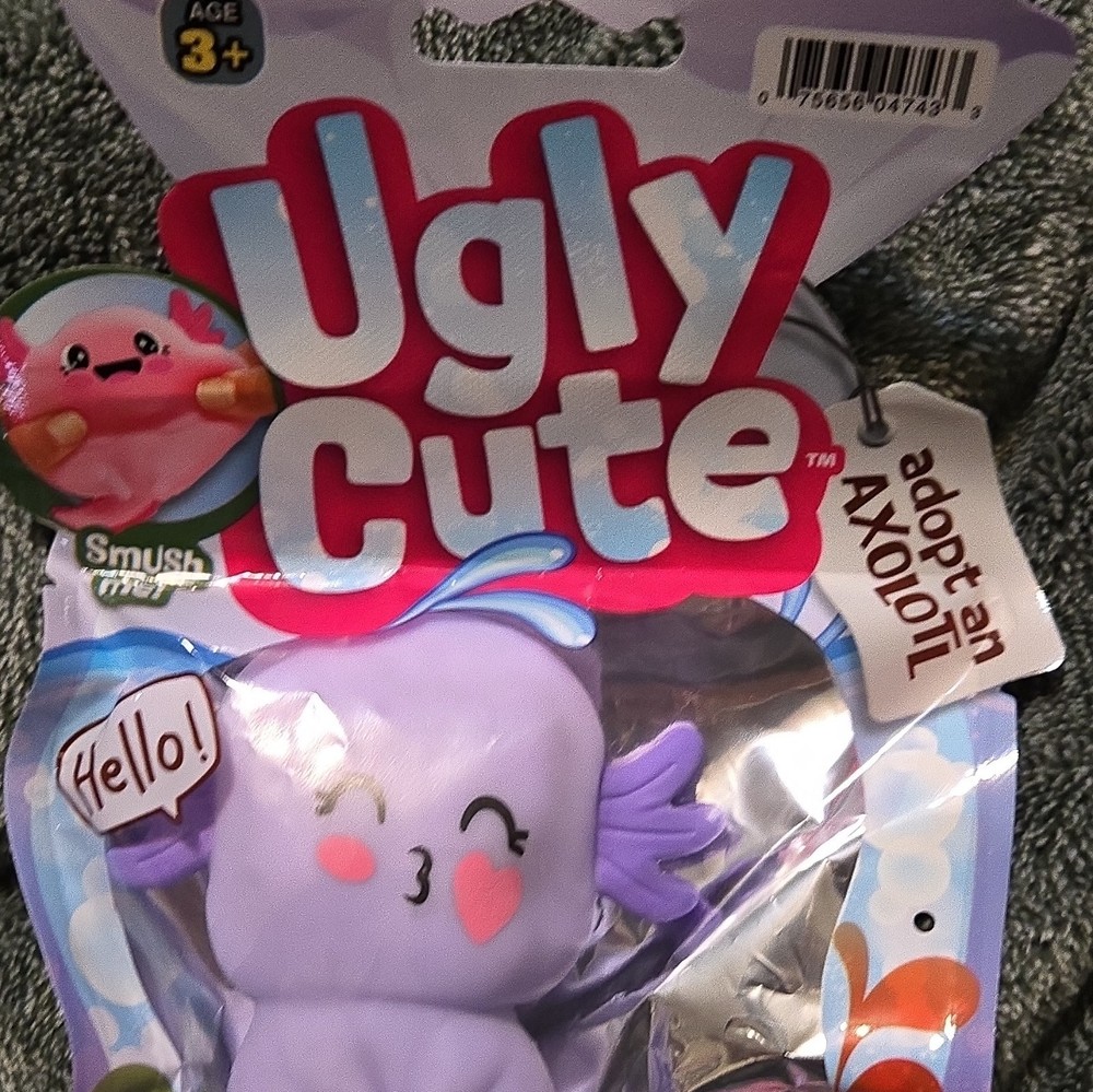 Jaru Ugly Cute Smushy Axolotl Tactile Squeeze Toy, Purple 3+ MPN 4743