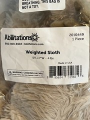 Therapeutic NEW Weighted Sloth Plush Sensory Anxiety 4 Lbs New Special Needs