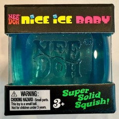 Schylling NeeDoh Nice Ice Baby Super Solid Squish Blue Sensory Stress Toy New