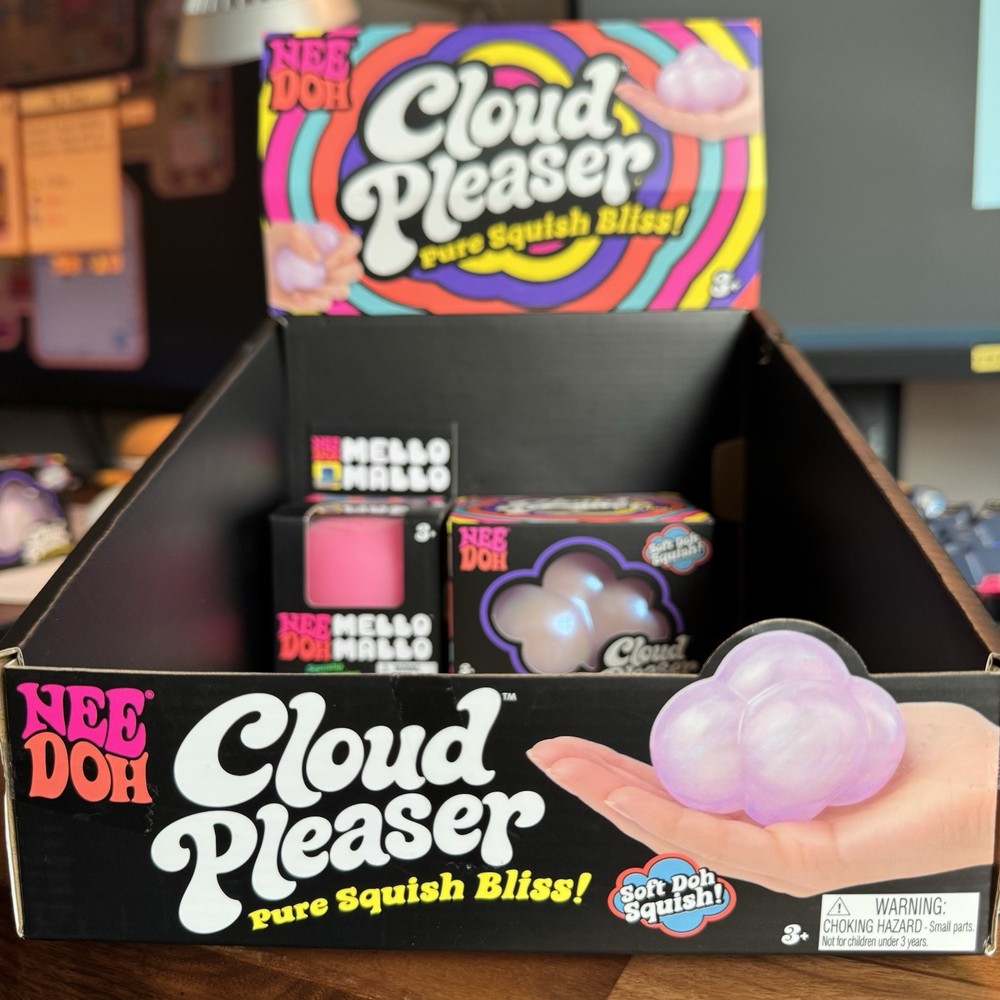 NeeDoh Cloud Pleaser, Pink Mello Mallo With Box