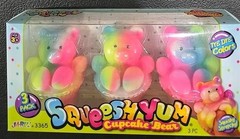 Squeesh Yum Cupcake Bear 3 Pack Tri Die Colors