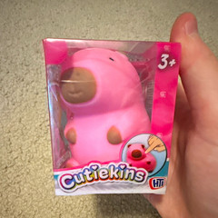 Cutiekins Cutie Capybara Tactile Squeeze Toy Pink/Tan Ages 3-7 2024