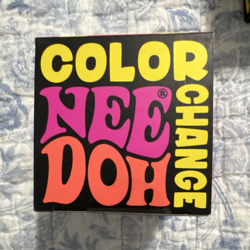 Schylling Nee Doh Color Change Groovy Glob Tactile Squeeze Toy Blue 25240HY
