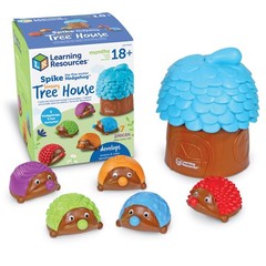 Learning Resources Spike the Fine Motor Hedgehog Sensory Tree Medium, Multi