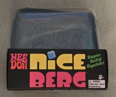 Authentic – NeeDoh Blue Nice Berg XL Giant Nee Doh Niceberg Solid Squish Cube