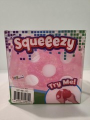 New Squeeezy Squishy Stress Relief Fidget Sensory Toy-Pink Glitter Dice Cube
