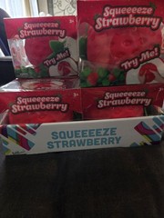 ( 7 ) Sunny Days Jumbo Squeezy Strawberry Squishy Toy Stress Relief Sensory Fun