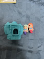 Squishy Squeezy Mermaid Castle And Figurines Sensory Toy