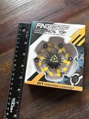 Transformable Fingertip Spin Top Fidget Spinner Deformable Robot Gyro Yellow