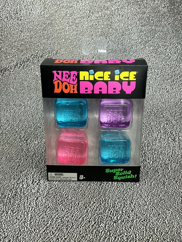 Needoh Nice Ice Baby Pack Of Four (Mini Nice Cubes) Brand New Sealed