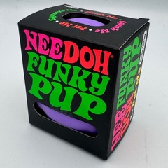 Schylling NeeDoh Funky Pup Purple Squishy Stress Relief Fidget Toy New in Box