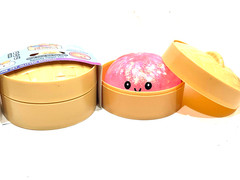 Squishy Bun Large RARE LIGHT UP Rainbow Mystery One Set Glitter Toy Pink