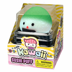 3 Pack Ja-Ru Kawaii Cutie Sushi Puffs Stretchy Squishy Sensory Toys
