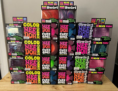 Lot 26 Nee Doh Nice Cube, Swirl, Color Change, Fuzz, Glitter Glow, Glow in Dark