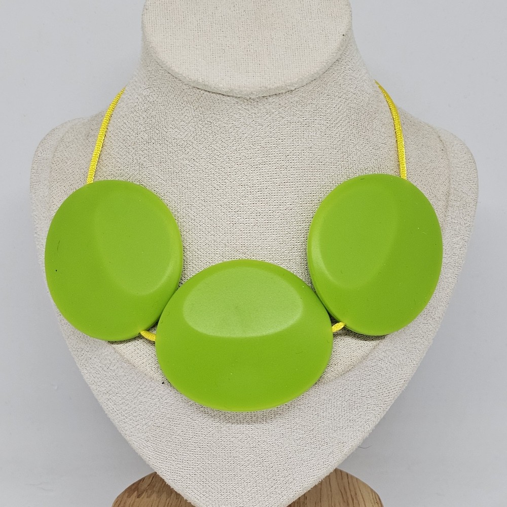 Silicone Chew Necklace for Autism ADHD Calming Teething Chewy Bite Green