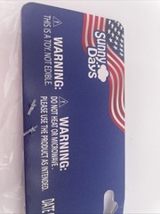 Sunny Days Squish Popsicle Tactile Squeeze Toy Blue Red White Yellow 3+ 2023