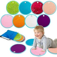 Sensory Mini Mats with Storage Bag Assorted Textured Play Mat Educational