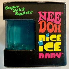 Schylling NeeDoh Nice Ice Baby Super Solid Squish Blue Sensory Stress Toy New