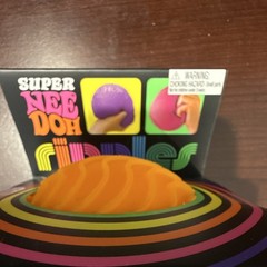Schylling Super Nee Doh Ripples Stress Reliever Squeeze Ball Toy Pink-In hand!