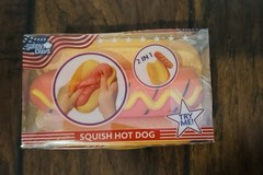 New Sunny Days Squishy Hot Dog 2 In One Squishy Toy Stress Reliever Blue