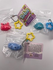 Taba-licious Charms Series 2 Lot of 3 Key Chain Squishy NEW Crab Elephant Walrus